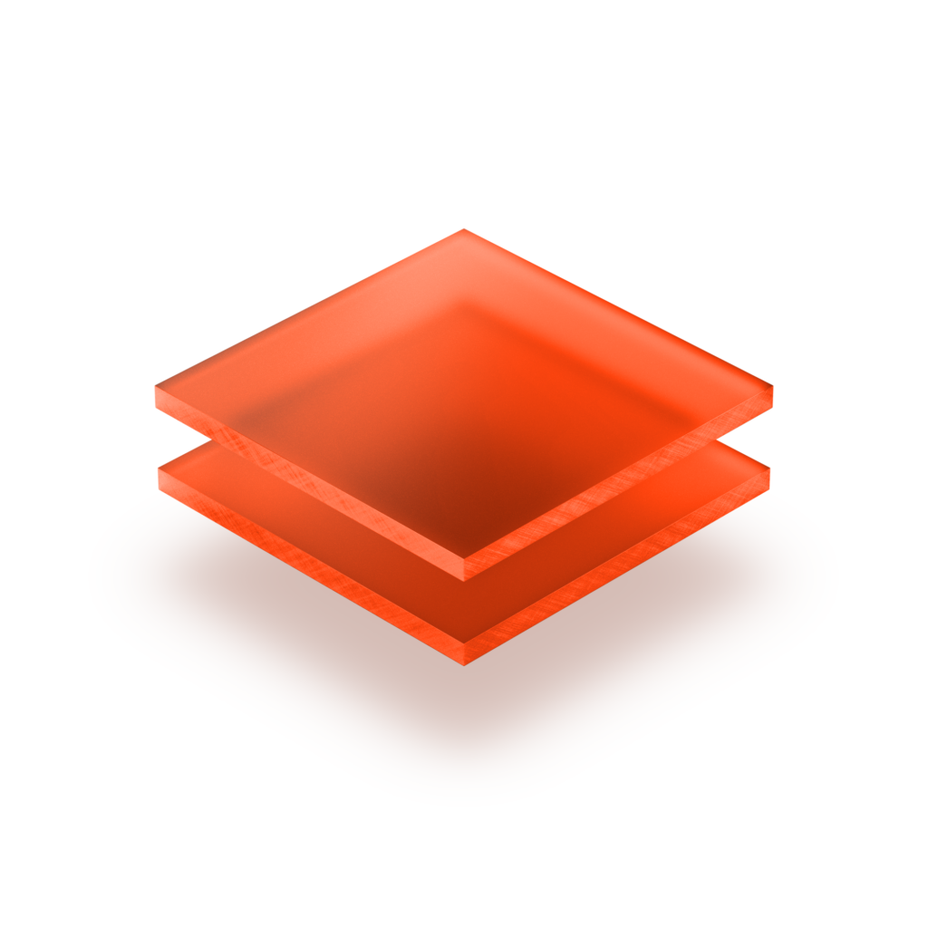 dépoli orange plexiglass dépoli orange