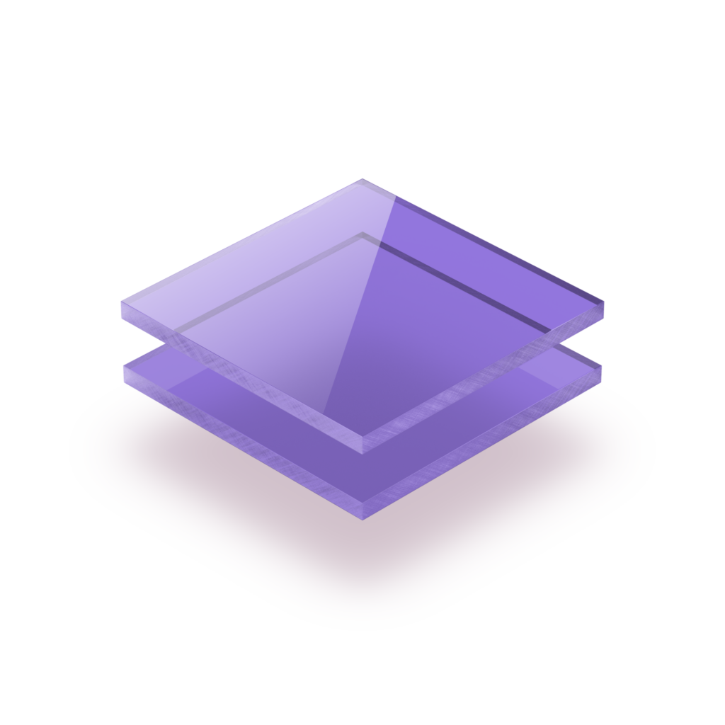 teinté violet plexiglass violet teinté
