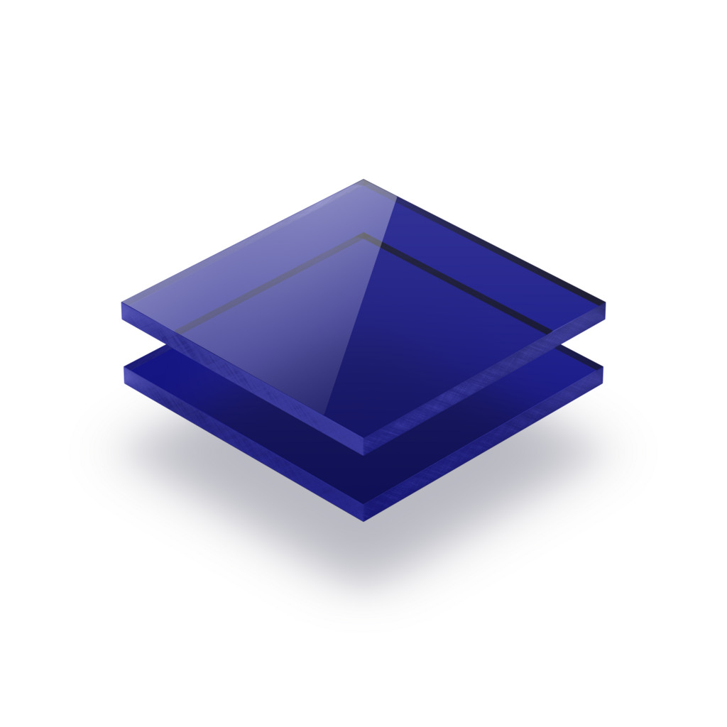 teinté bleu plexiglass teinté bleu